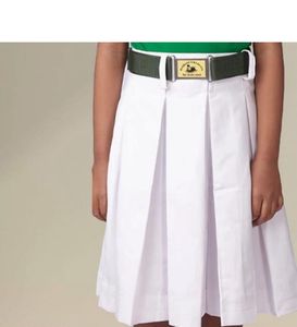 White Pleated Skirt