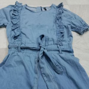 Denim Flared Dress