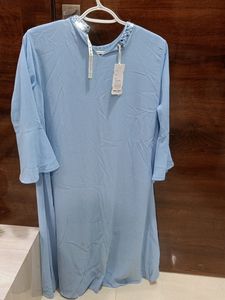 Sky Blue Heavy Decent Dress Women