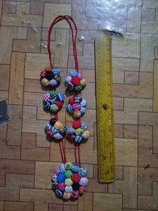 Handmade Colorful Necklace For Durga Puja Special