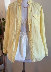 Yellow Button-Up Shirt