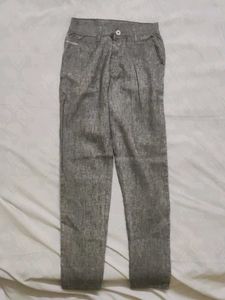 Gray Casual Pants