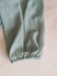 Sage Green Off-Shoulder Top