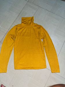 Mustard Ribbed Turtleneck