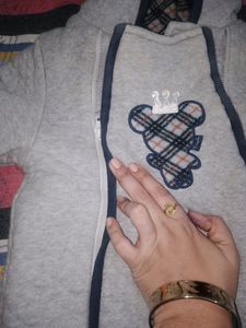 Wintery Baby Romper