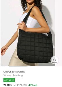 Black Quilted Handbag