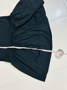 Black Halter Drop Waist Mini Dress