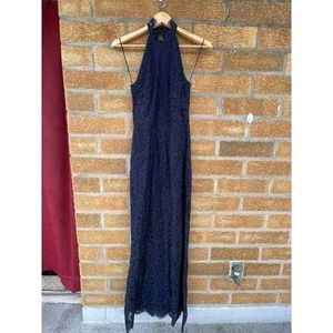 Elegant Navy Blue Maxi Dress