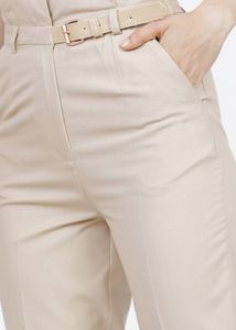 Beige Formal Pants For Women