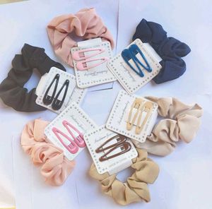Korean Hair Scrunchies Free With Same Colour Clips