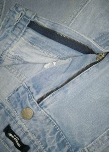 Light Wash Cargo Jeans