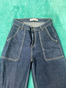 Wide Leg Denim Jeans