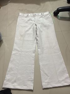 Elegant White Wide Leg Pants