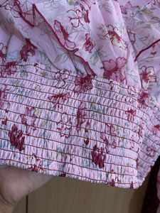 Floral Ruffle Crop Top