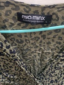 Chic Animal Print Mini Dress