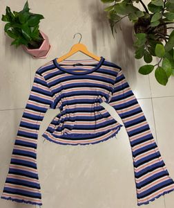 Striped Long Sleeve Top