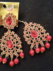 Red Stone Earrings