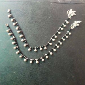 Pure Silver Ghungroo Nazariya Payal 1 Pair.