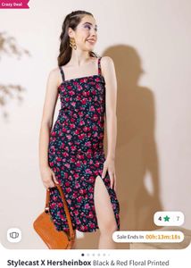 Floral Print Ruffle Mini Dress