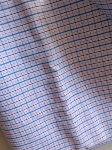 Oxford Blue Checkered Fabric