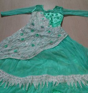 A Powder Blue Coloured Gown