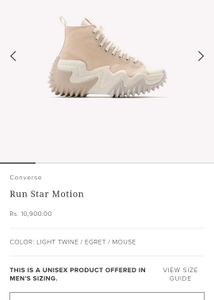Converse Run Star Motion Twine Sneakers