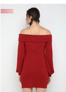 Woolen thick dress