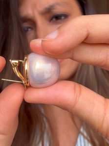Over Sized Pearl Studs