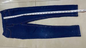 Kids Blue Jeans Slim Fitted(7 To 8)festive Offer