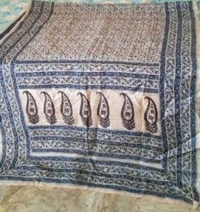 NEW cotton silk floral printed saree attached fall