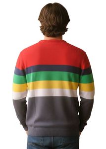 Striped Multicolor Knit Sweater