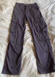 bershka grey cargos