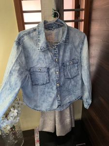 T-shirt With Jeans Soft Jacket