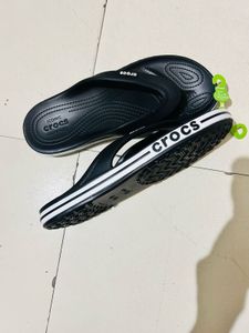 Original Branded Crocs Black Flip Flops  For Men