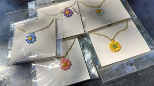 Plucked Daisy Charm Necklace