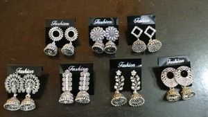 Silver Oxidised Earrings For Women