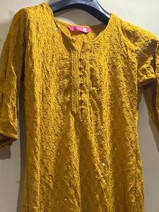 yellow kurti