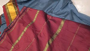 Elegant Grey Traditional Soft Saree