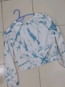 Tie Die Crop Sweatshirt