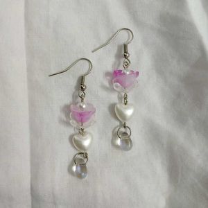 ₊˚⊹౨ handmade pretty flower earrings ৎ ₊˚⊹