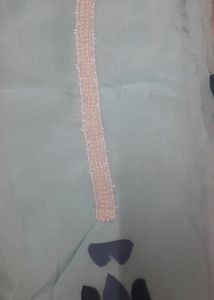 Pure Organza Suit With Brush Paint