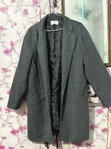 Elegant Gray Long Coat