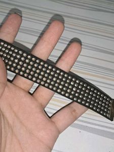 Studded Black Gothic Choker Necklace