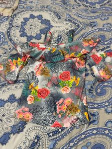 Floral Cold Shoulder Top