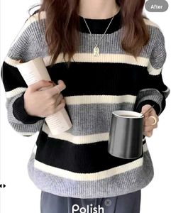 New With Tag Pinterest Striped Knit Sweater