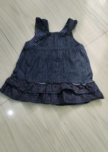 Denim Bunny Dress( can be worn 2-3 years old toddl