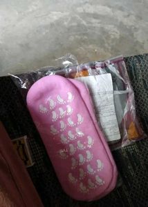 Pink Socks with Footprints