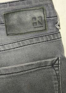 Here And Now Mens Slim Fit Grey Jeans