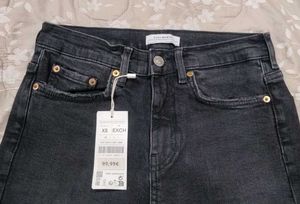 Zara Black Straight Leg Jeans