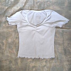 Basic Cute White Top